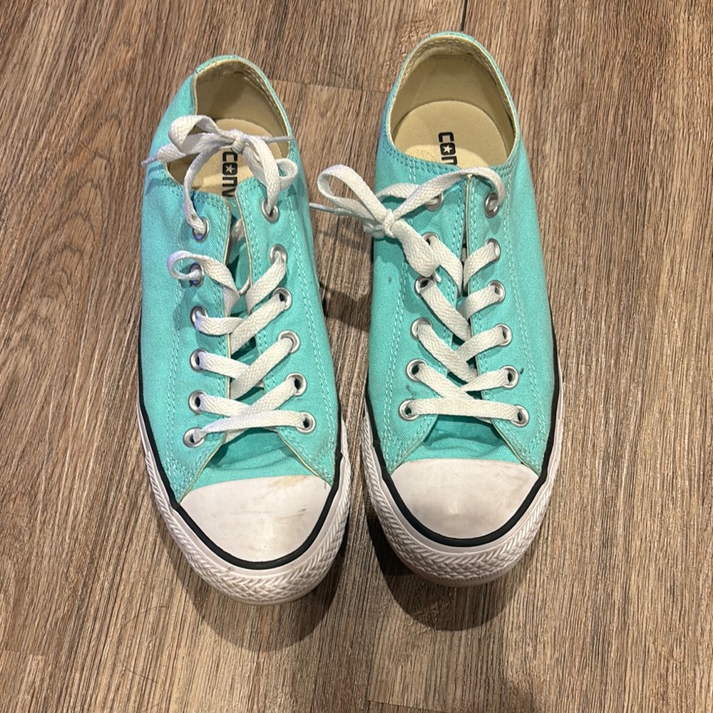 Converse Women's Sneakers in Turquoise and White
